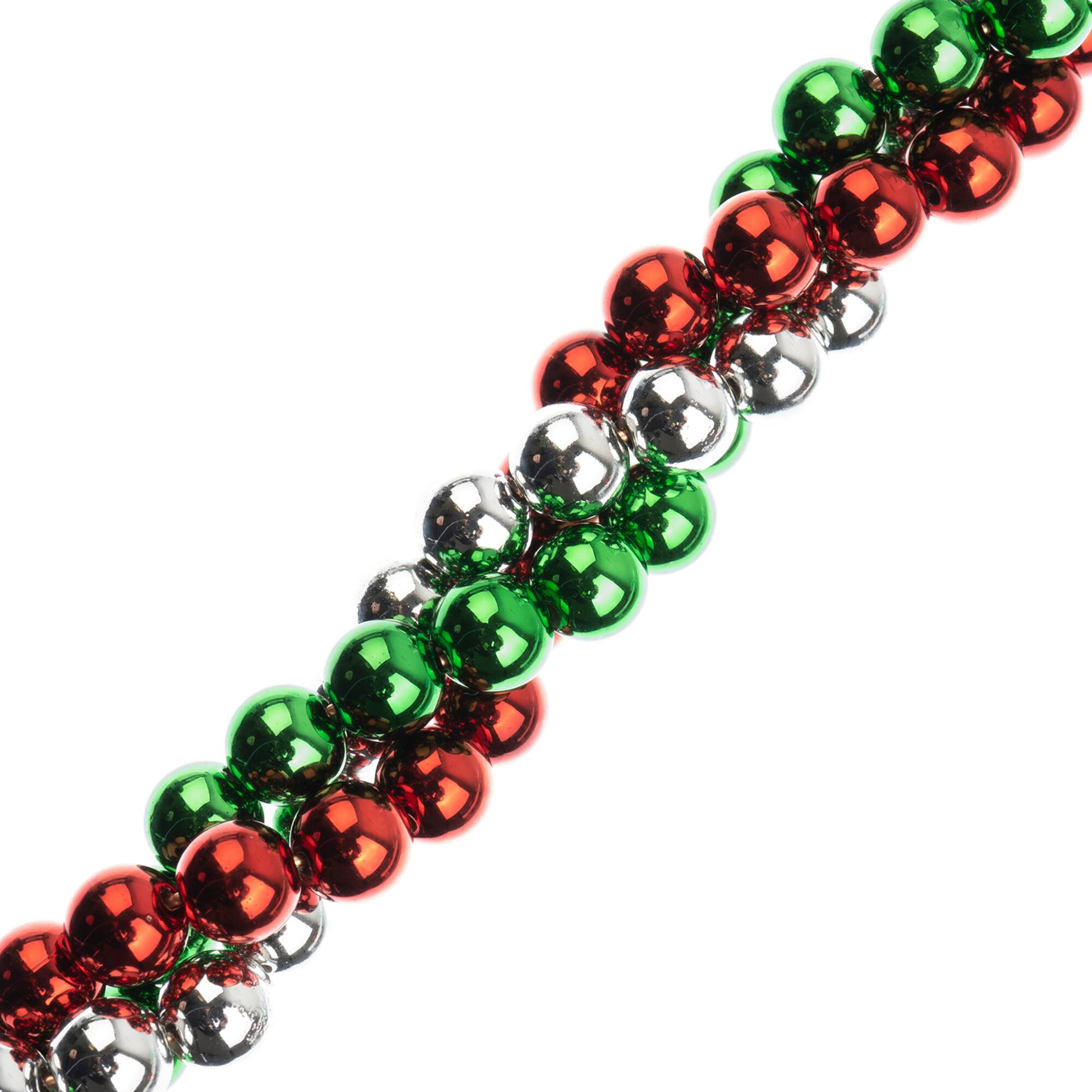 Crystal Lane DIY 7" Christmas Holiday Designer Acrylic Twisted Baubles Bead Strand